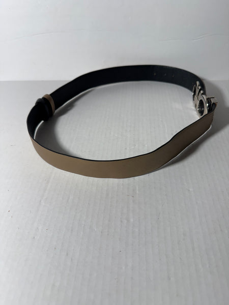 Ferragamo Leather Reversible Gancini Belt