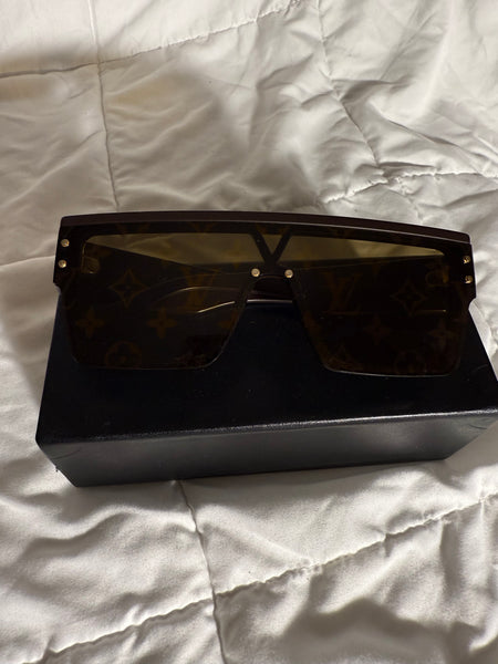 Louis Vuitton Brown Waimea Large Sunglasses Monogram Oversized Mask Style