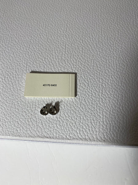 Gucci Silver interlocking G earrings