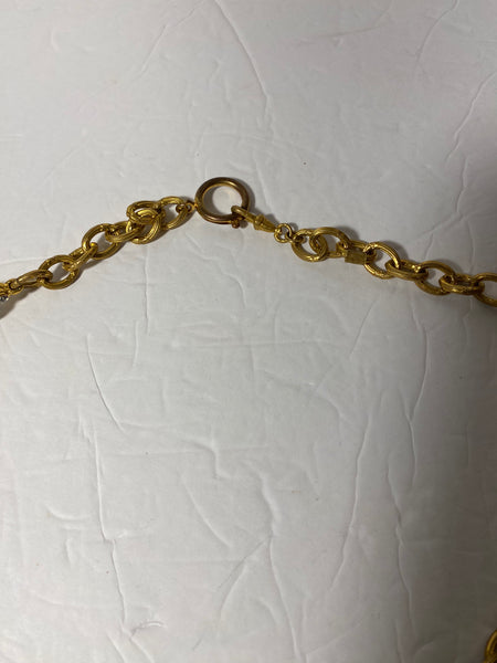 Chanel CC Drop Crystal Necklace