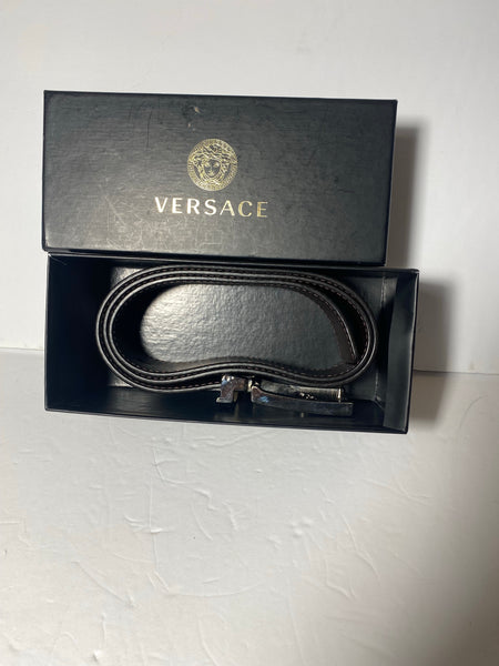 VERSACE Half Medusa Leather Belt