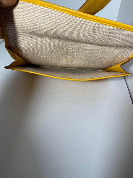 Yellow H Clutch Bag