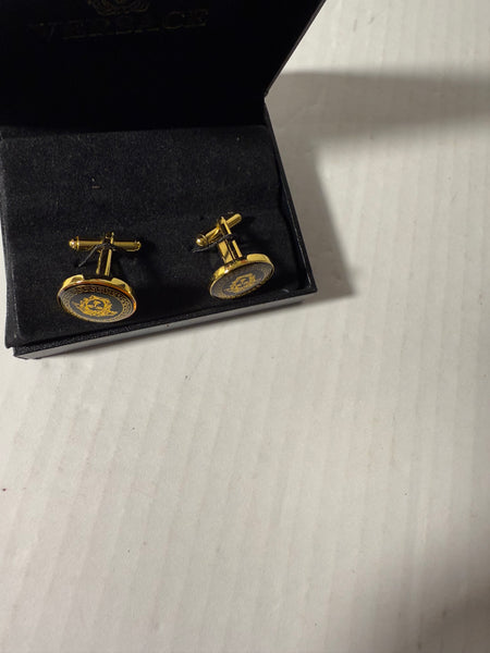 VERSACE ENAMEL MEDUSA CUFFLINKS