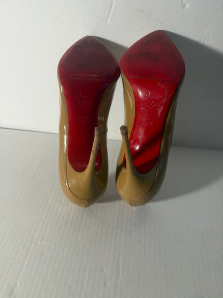 Christian Louboutin Pointed-toe Patent-Leather Pumps