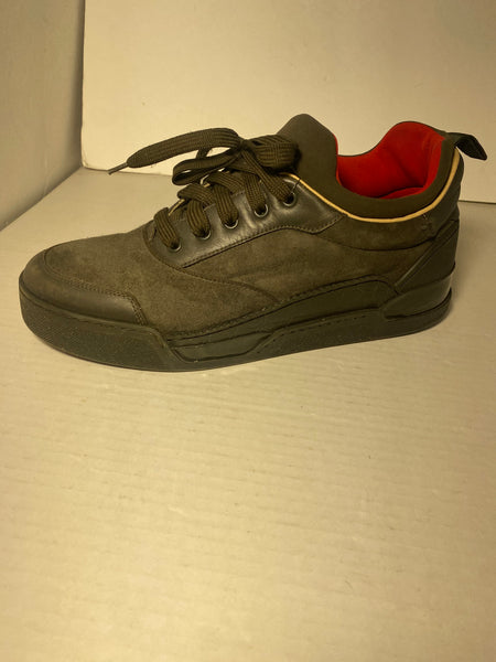 Christian Louboutin Green Suede Low Men’s Sneakers Size 42/9