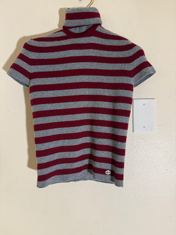 CHANEL Cashmere Short-Sleeve Turtleneck Size: 40 / 6