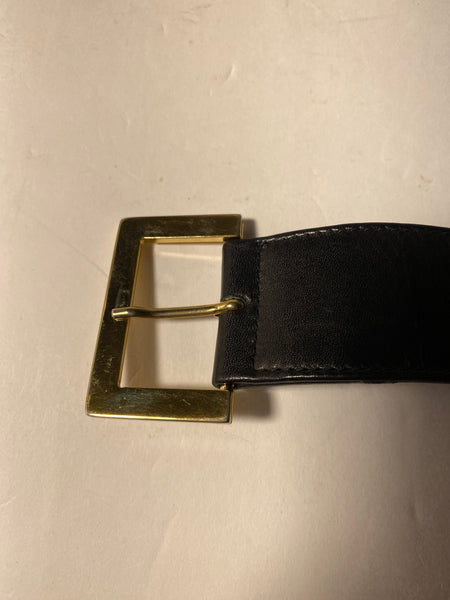 Chanel Vintage Leather Drop Chain with Logo Detail Belt Size: 80cm