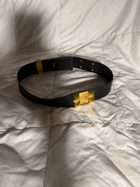 Collier De Chien Belt Black/ Gold