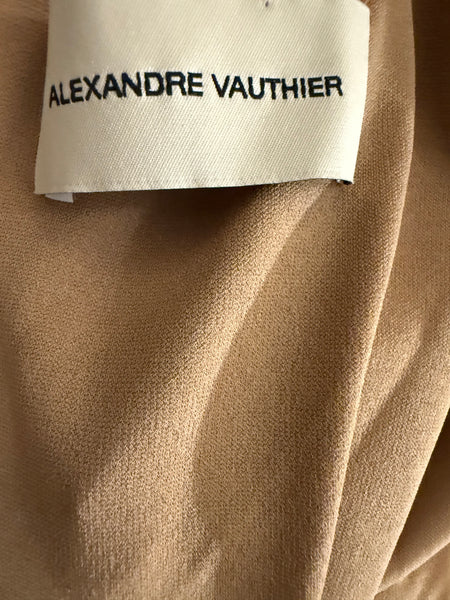 ALEXANDRE VAUTHIER Draped asymmetric jersey dress Size: 42