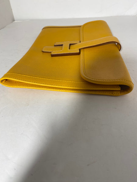 Yellow H Clutch Bag