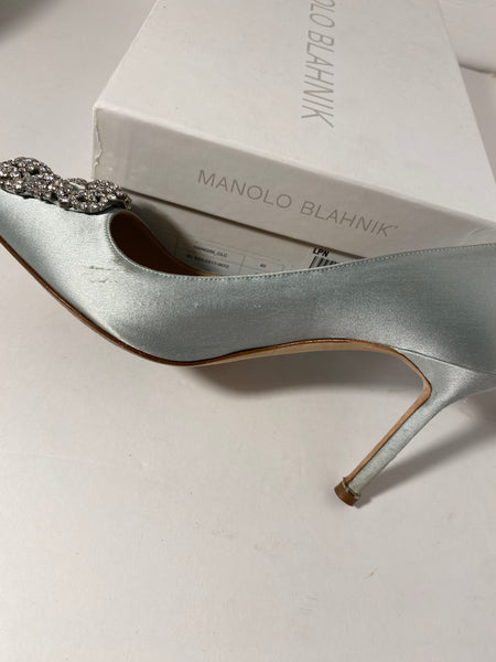 Manolo Blahnik Hangisi Satin Pumps