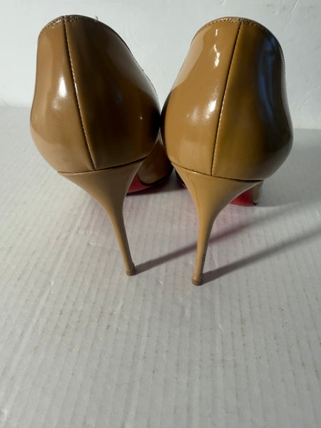 Christian Louboutin Pointed-toe Patent-Leather Pumps