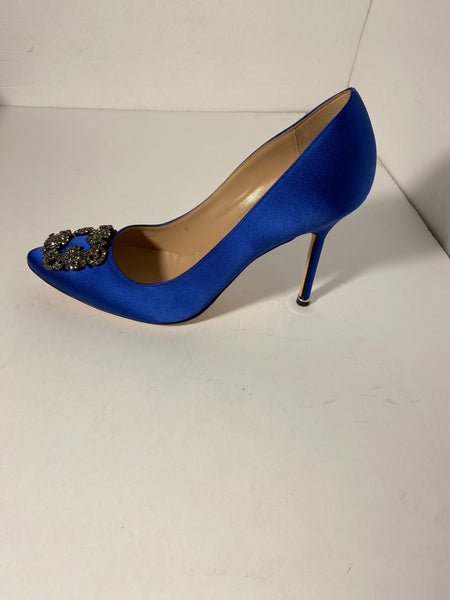 Manolo Blahnik Hangisi Satin Pumps