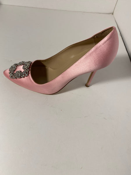 Manolo Blahnik Hangisi Satin Pumps