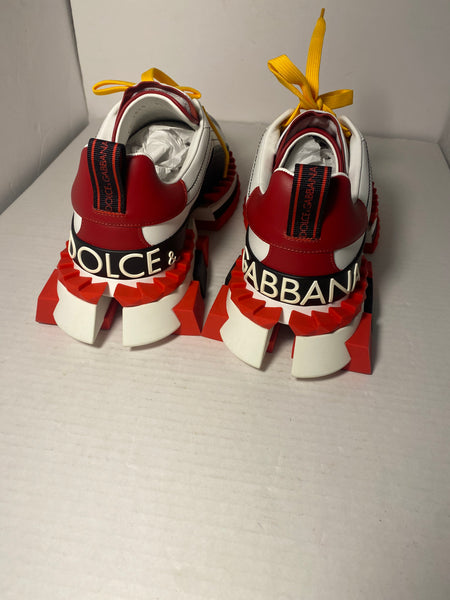 Dolce & Gabbana Airmaster Low Top Sneaker in RED Multicolor Size 9.5