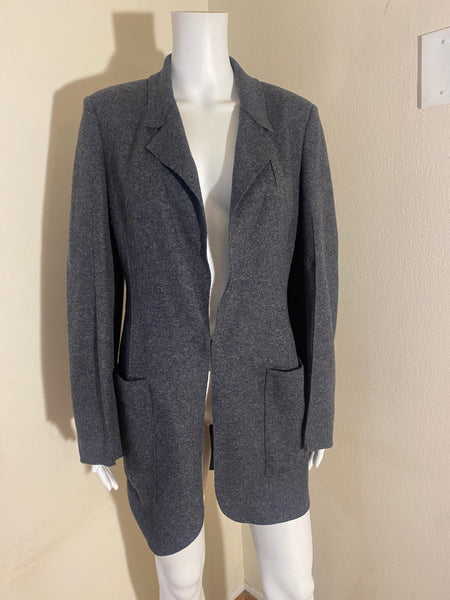 Calvin Klein Women's Wool Grey Jacket Size: 38 / 4