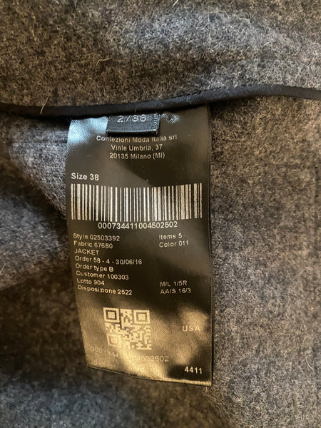 Calvin Klein Women's Wool Grey Jacket Size: 38 / 4