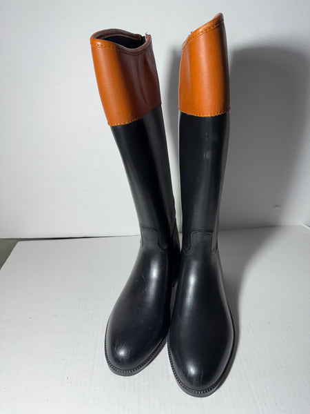 Tory Burch Boots Black&Brown Sz 8