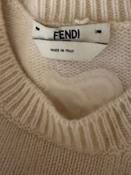 Fendi Beige cashmere pullover Size:36
