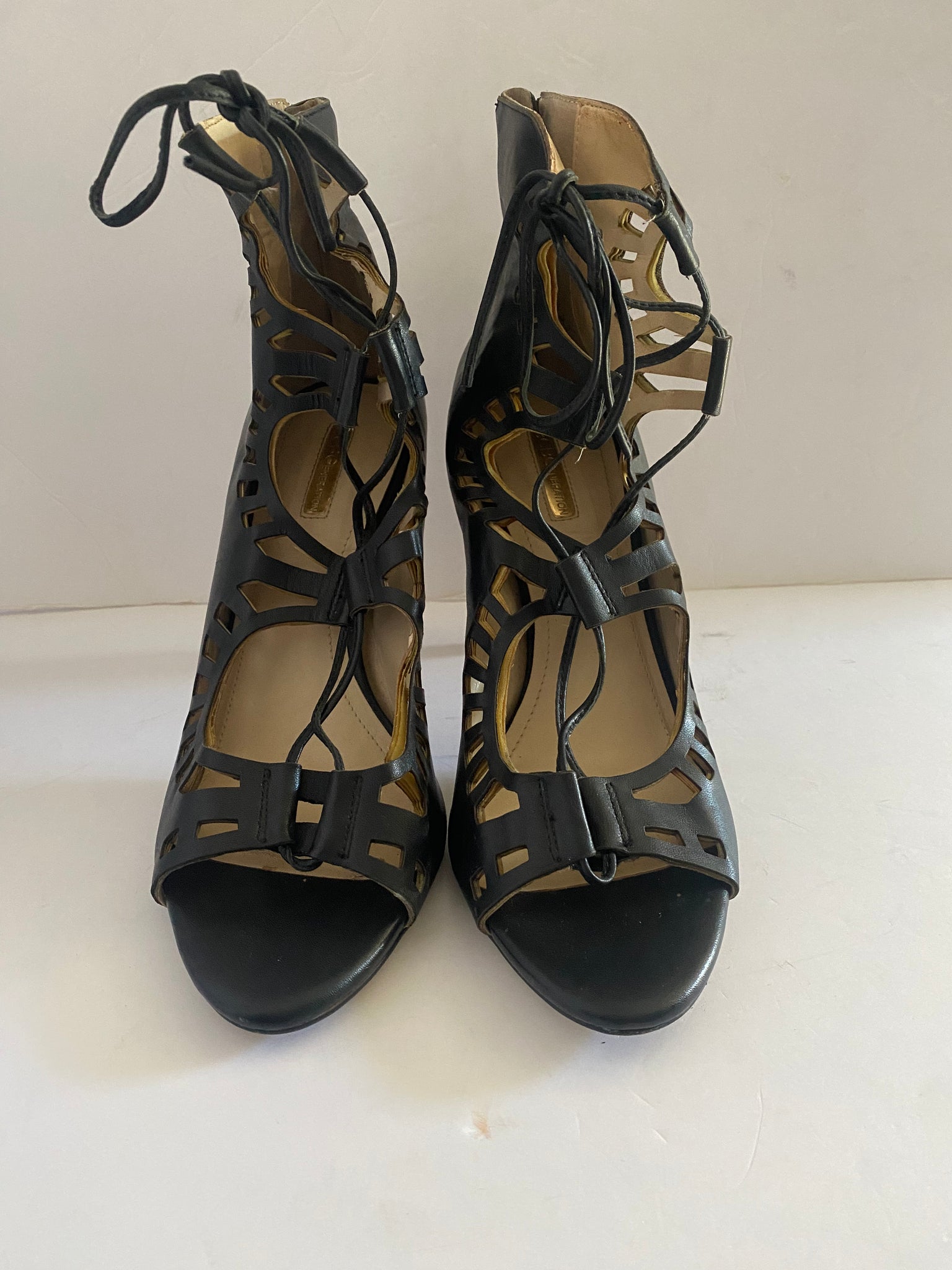 BCBG Black Strappy Sandals