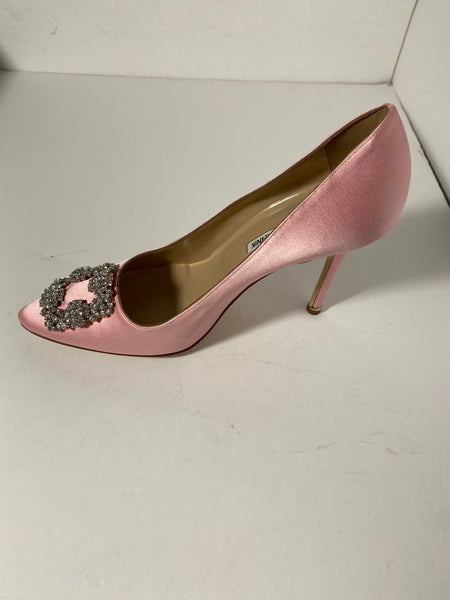 Manolo Blahnik Hangisi Satin Pumps