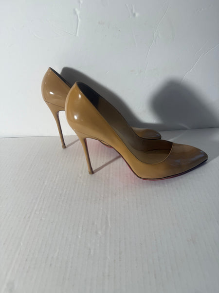 Christian Louboutin Pointed-toe Patent-Leather Pumps