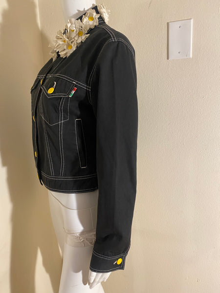 Moschino Jeans Black Jackets Size: 40 / 6