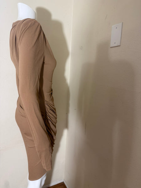 ALEXANDRE VAUTHIER Draped asymmetric jersey dress Size: 42