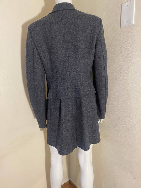 Calvin Klein Women's Wool Grey Jacket Size: 38 / 4