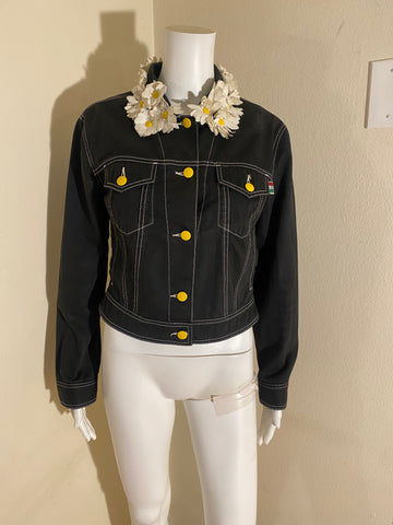 Moschino Jeans Black Jackets Size: 40 / 6