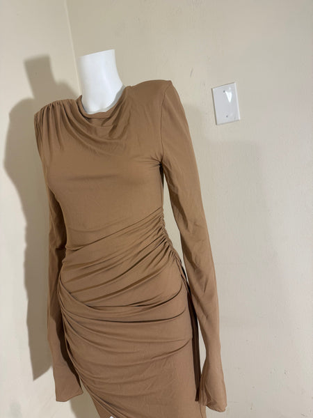 ALEXANDRE VAUTHIER Draped asymmetric jersey dress Size: 42