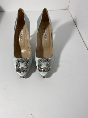 Manolo Blahnik Hangisi Satin Pumps