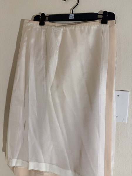 Hermes Kelly belt beige skirt,size 36 / 4