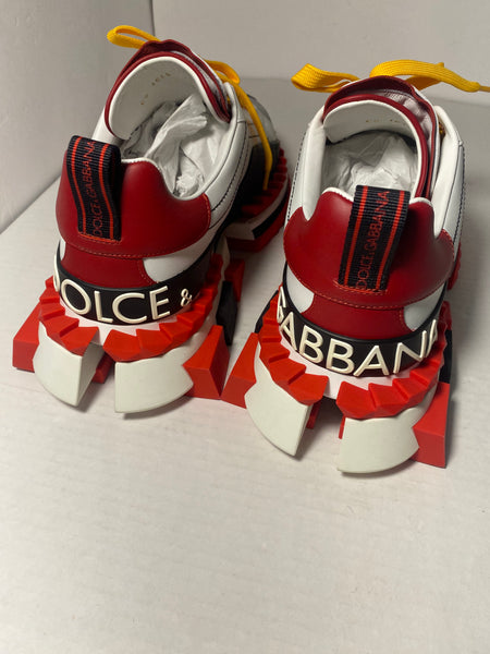 Dolce & Gabbana Airmaster Low Top Sneaker in RED Multicolor Size 9.5