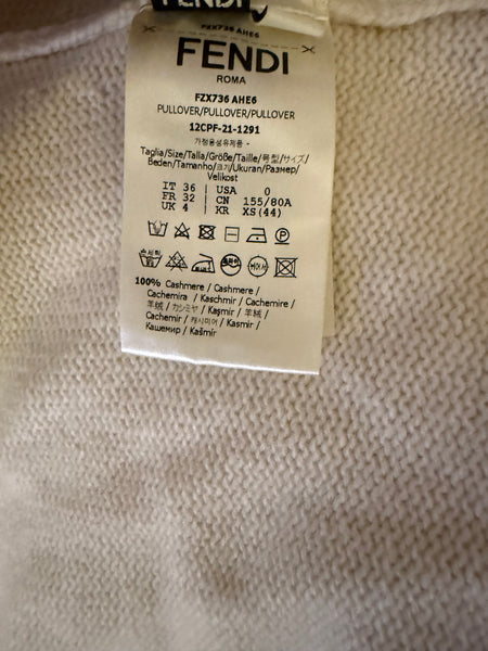 Fendi Beige cashmere pullover Size:36