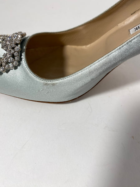 Manolo Blahnik Hangisi Satin Pumps