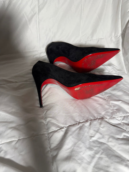 Christian Louboutin Suede Pumps Women's Size: IT40.5/ 9.5