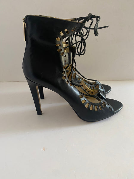 BCBG Black Strappy Sandals