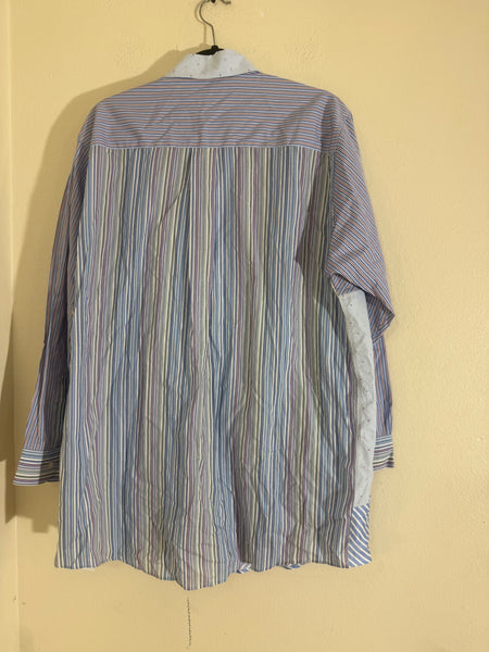 Etro Stripe Patchwork Shirt Size: XL