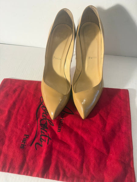 Christian Louboutin Pointed-toe Patent-Leather Pumps