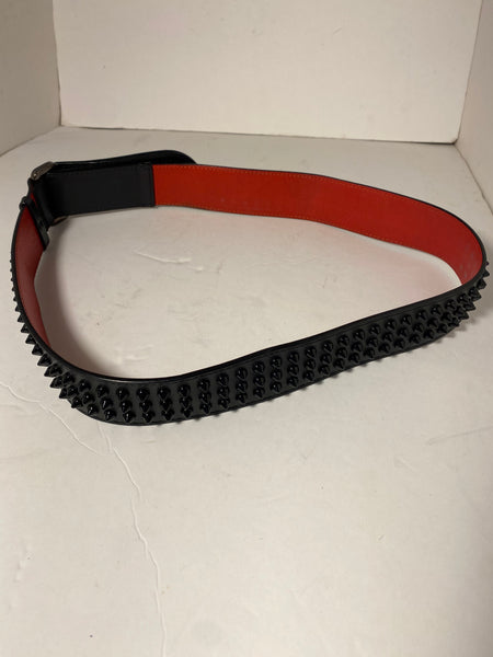 Christian Louboutin
LOUBI Logo
Spike Studded
Leather Belt 90/36