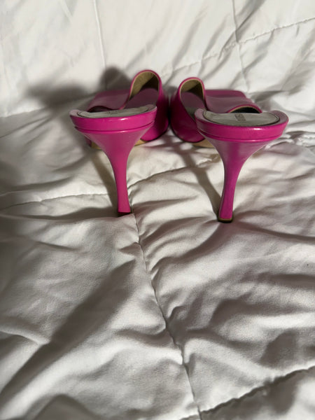 Bottega Veneta Pink Leather
Slide Sandals Size: 39.5 / 9