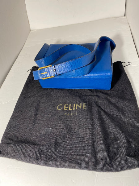 Celine Circle Logo Metal Leather 2ways Shoulder Crossbody Bag