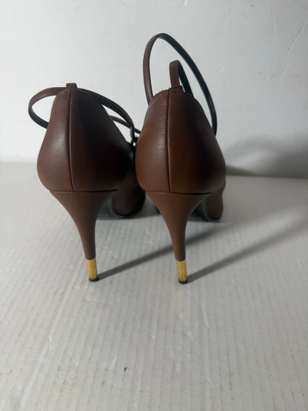 Tom Ford Leather Pumps in Brown Size: 39/9
