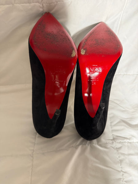 Christian Louboutin Suede Pumps Women's Size: IT40.5/ 9.5
