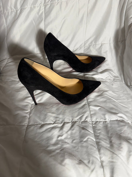 Christian Louboutin Suede Pumps Women's Size: IT40.5/ 9.5