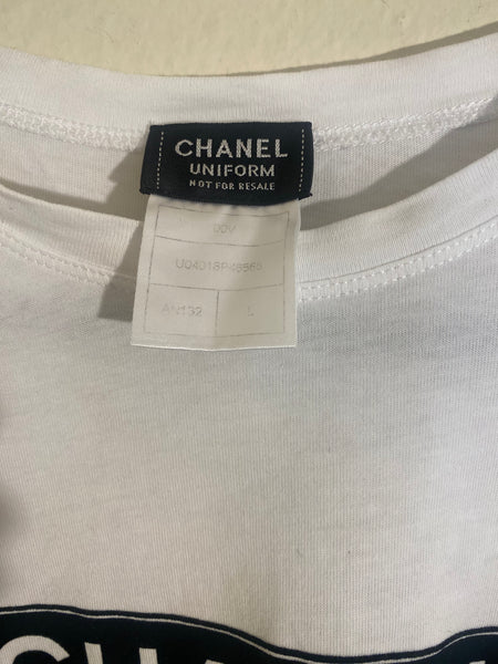 Chanel Uniform
White T Shirt Size Large