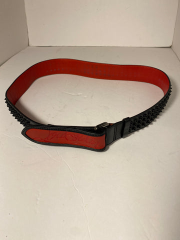 Christian Louboutin
LOUBI Logo
Spike Studded
Leather Belt 90/36