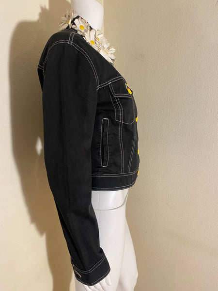 Moschino Jeans Black Jackets Size: 40 / 6