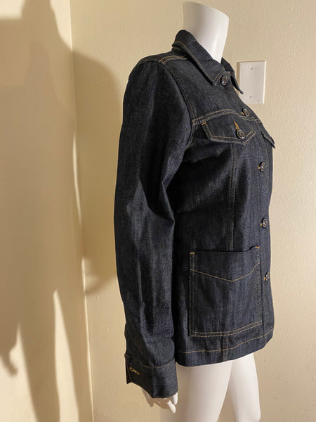 Frame Blue Denim Jacket & Coat Size: M